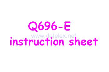 Wltoys Q696 Wl Tech Q696-A Q696-D Q696-E drone spare parts instruction sheet (Q696-E)